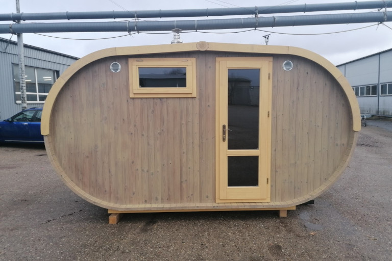 Ovale Sauna 4m